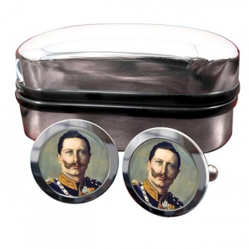 Kaiser Wilhelm II Round Cufflinks