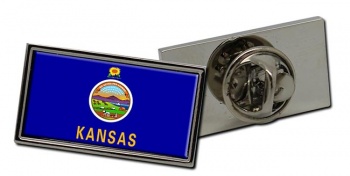 Kansas Flag Pin Badge
