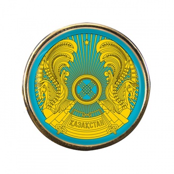 Kazakhstan Round Pin Badge