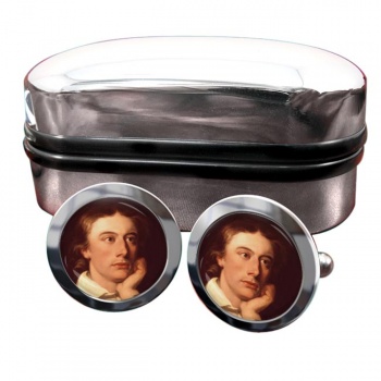 John Keats Round Cufflinks