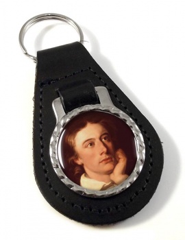 John Keats Leather Key Fob
