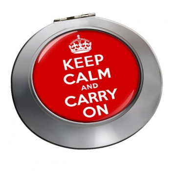 Keep Calm and Carry On Chrome Mirror