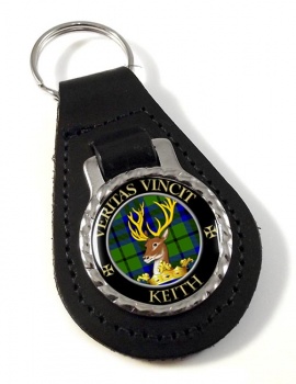 Keith Scottish Clan Leather Key Fob