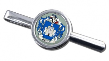 Kelly Coat of Arms Round Tie Clip