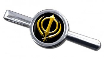 Khanda relief Tie Clip