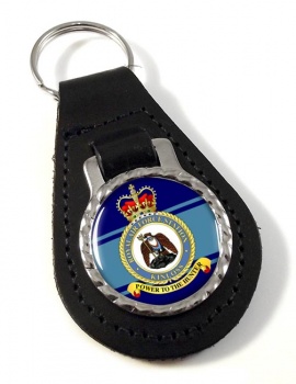 RAF Station Kinloss Leather Key Fob