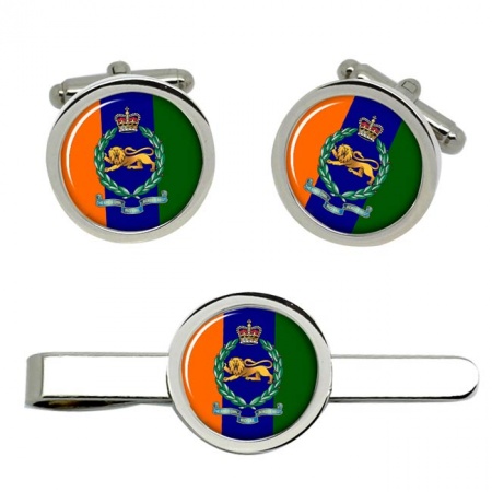 King's Own Royal Border Regiment, British Army Cufflinks and Tie Clip Set