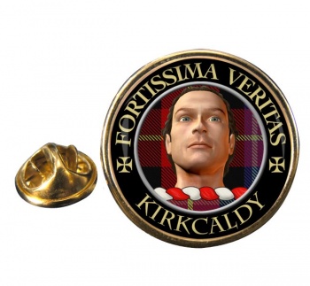 Kirkcaldy Scottish Clan Round Pin Badge