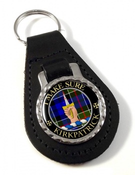 Kirkpatrick Scottish Clan Leather Key Fob