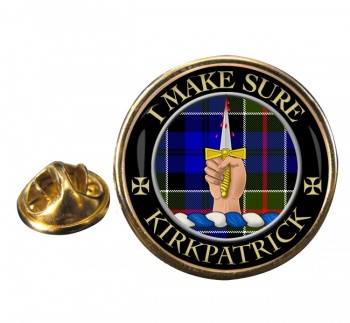 Kirkpatrick Scottish Clan Round Pin Badge