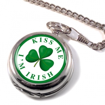 Kiss Me I'm Irish Pocket Watch