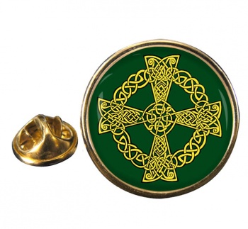 Celtic knot cross Pin Badge