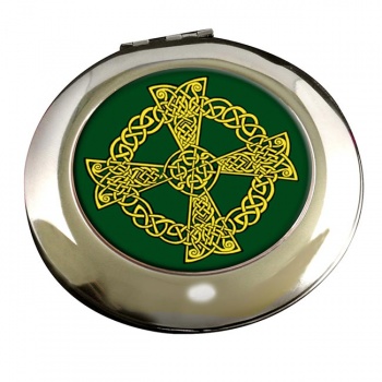 Celtic knot cross Round Mirror