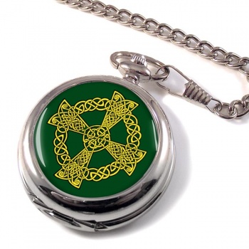 Celtic knot cross Pocket Watch