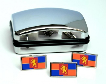 Krasnoyarsk Flag Cufflink and Tie Pin Set