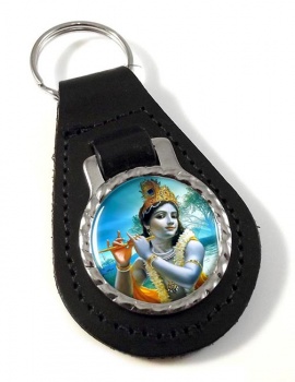 Krishna Youth Leather Key Fob