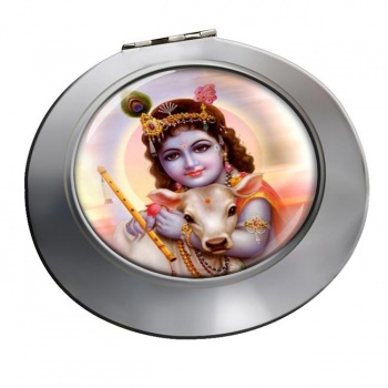 Infant Krishna Chrome Mirror