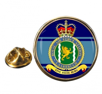 RAF Station Laarbruch Round Pin Badge