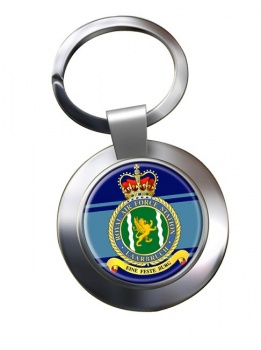 RAF Station Laarbruch Chrome Key Ring