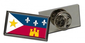 Lafayette LA Flag Pin Badge