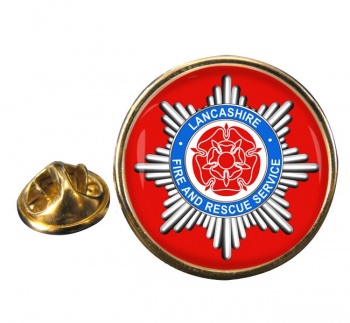Lancashire Fire and Rescue Service Round Pin Badge