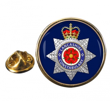Lancashire Constabulary Round Pin Badge