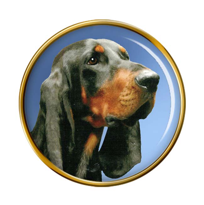 Black and Tan Coonhound Pin Badge
