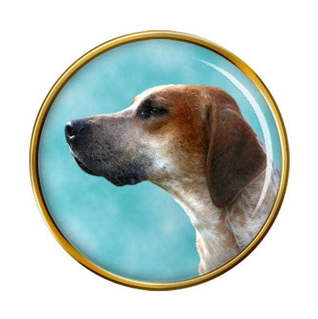 English Foxhound Pin Badge