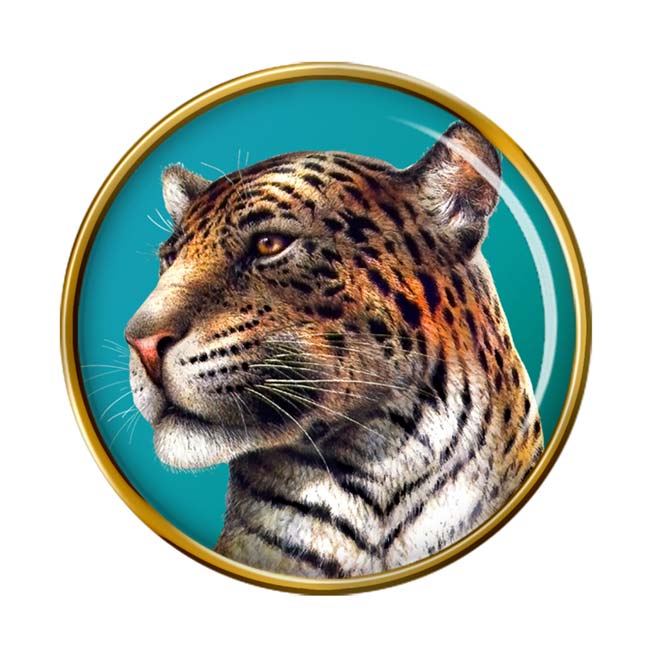 Leopard's Head Pin Badge