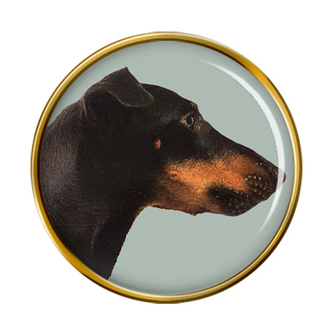 Manchester Terrier Pin Badge