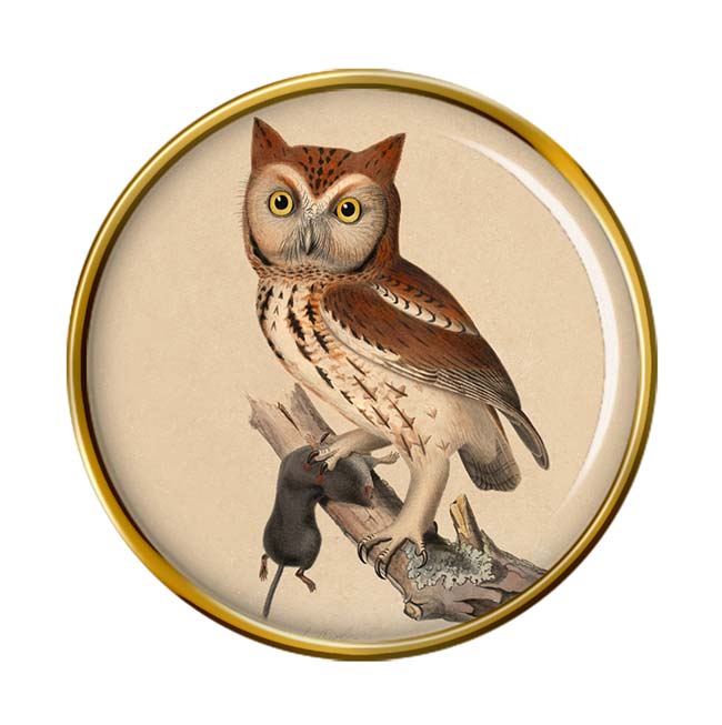 Screech Owl (Red Owl) Pin Badge