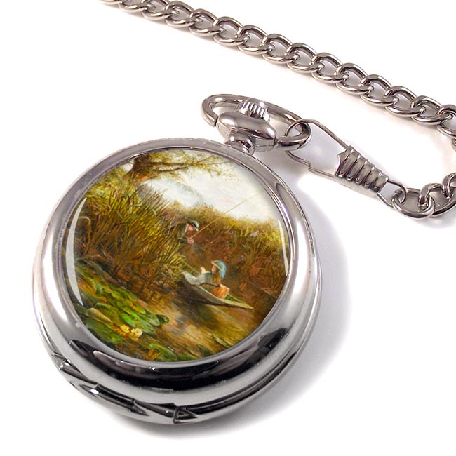 Where the Water Lilies Grow by James Aumonier Pocket Watch
