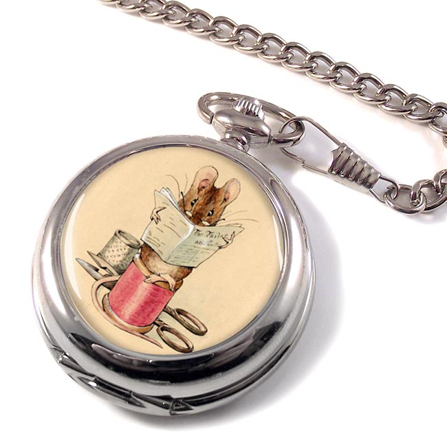 Tailor Mouse by Beatrix Potter Pocket Watch