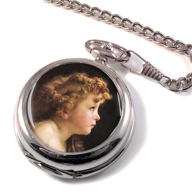 Young John the Baptist by Bouguereau Pocket Watch