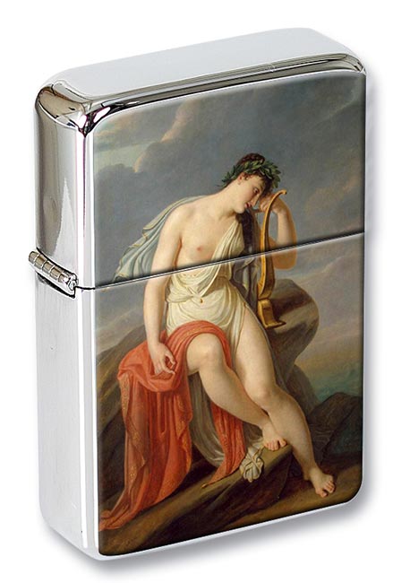 Sappho on the Leucadian Cliff by Pierre-Narcisse Guerin Flip Top Lighter