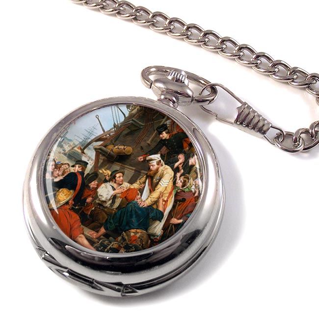 Home Again by Henry Nelson O'Neil Pocket Watch