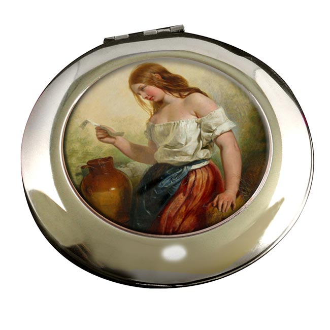 The Love Letter by Selous Round Mirror