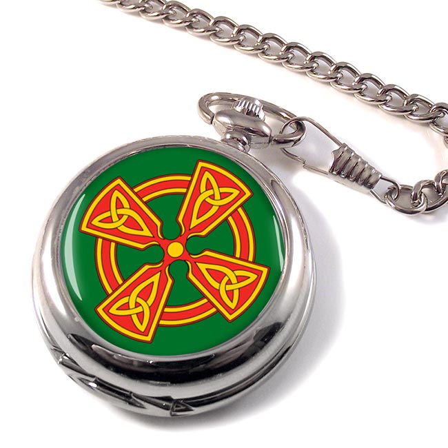 Welsh Celtic Cross Pocket Watch