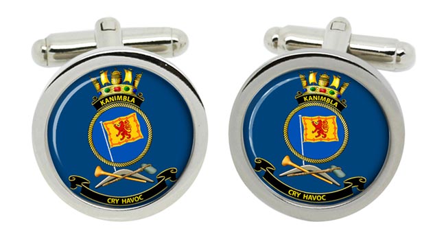HMAS Kanimbla Royal Australian Navy Cufflinks in Box