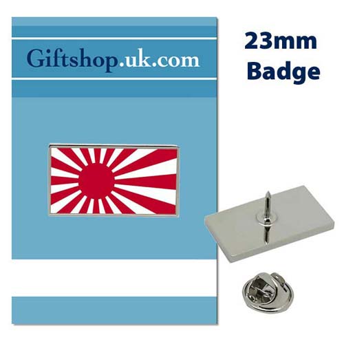 UK Gift Shop Rising Sun Flag (Japan) Flag Pin Badge