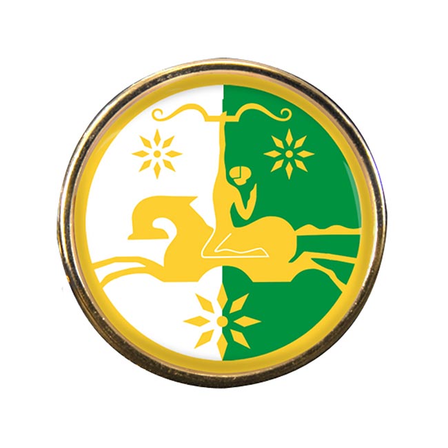 Abkhazia Round Pin Badge