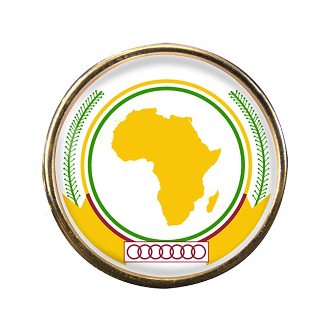 African-Union Round Pin Badge