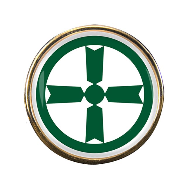 Akita (Japan) Round Pin Badge