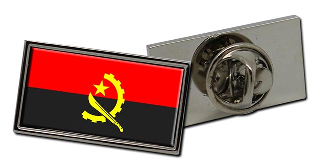 Angola Flag Pin Badge
