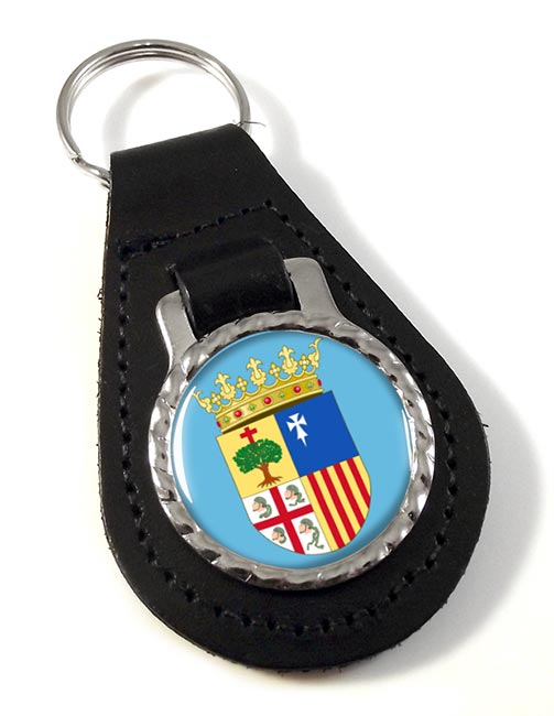 Aragon (Spain) Leather Key Fob