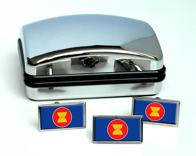 Association-of-Southeast-Asian-Nations-ASEAN Flag Cufflink and Tie Pin Set
