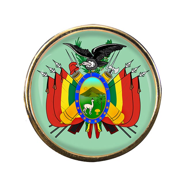 Bolivia Round Pin Badge