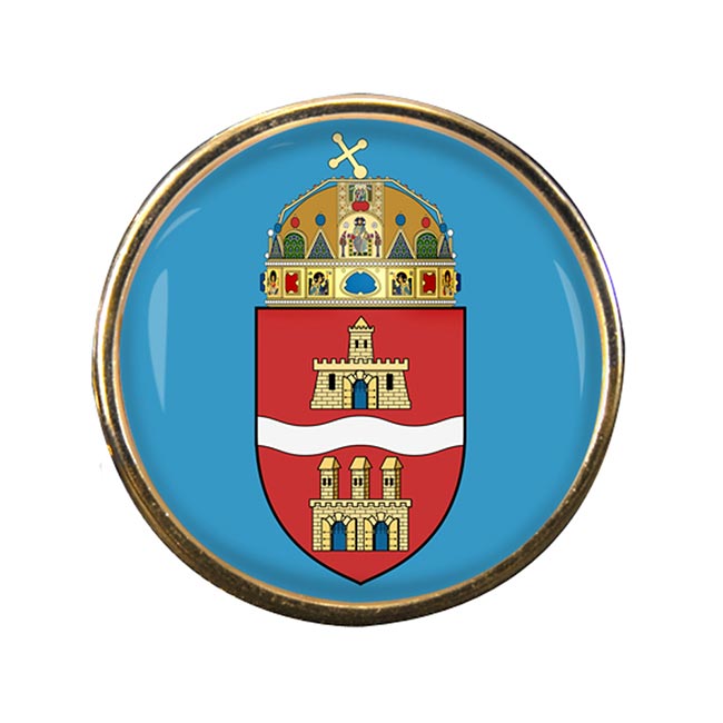 Budapest Round Pin Badge