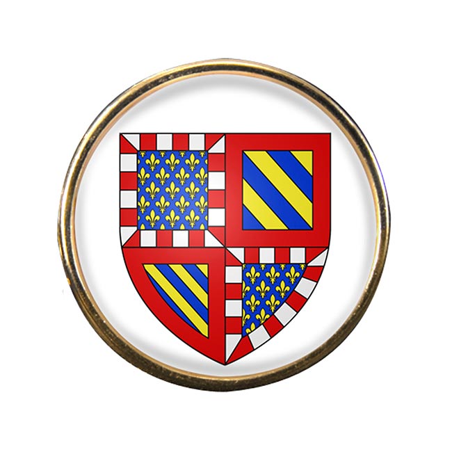 Bourgogne Burgundy (France) Round Pin Badge