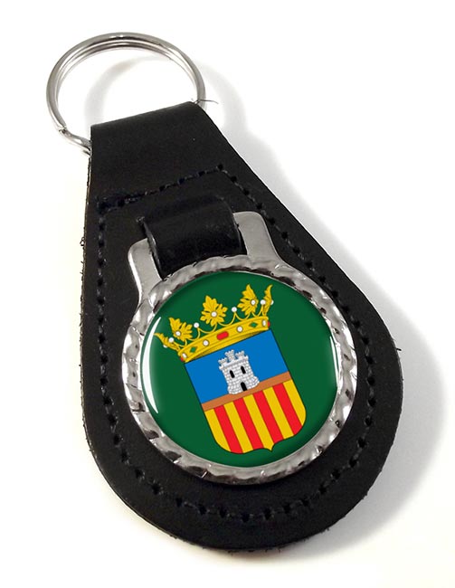Castellon (Spain) Leather Key Fob